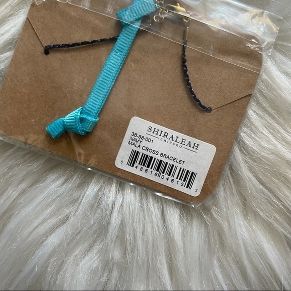 Anthropologie Shiraleah Navy Mala Cross Bracelet - Picture 3 of 3
